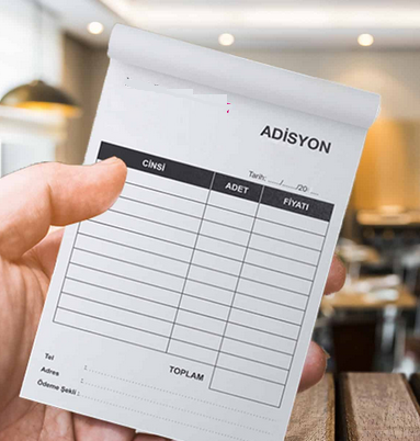 Adisyon masa yönetimi ekran örneği